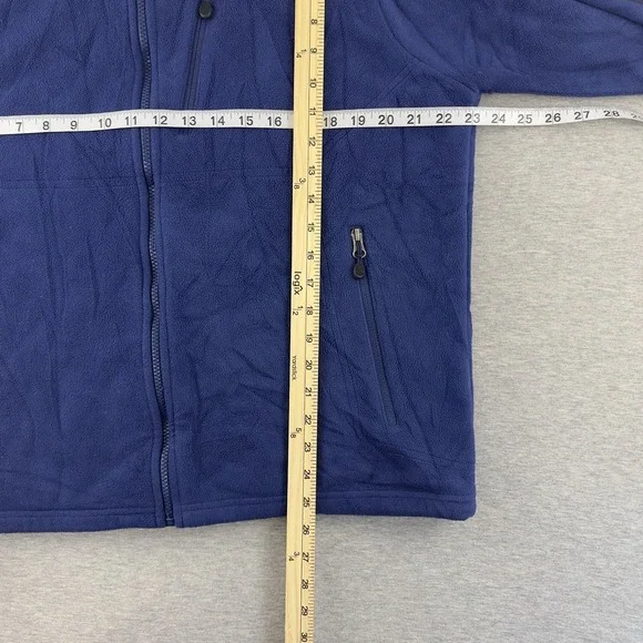 L.L. Bean Men's Full Zip Fleece Jacket Blue Size Large‎ Polyester Nylon Blend - Picture 9 of 9